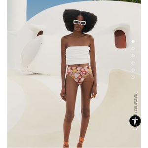 Zara bustier crop top